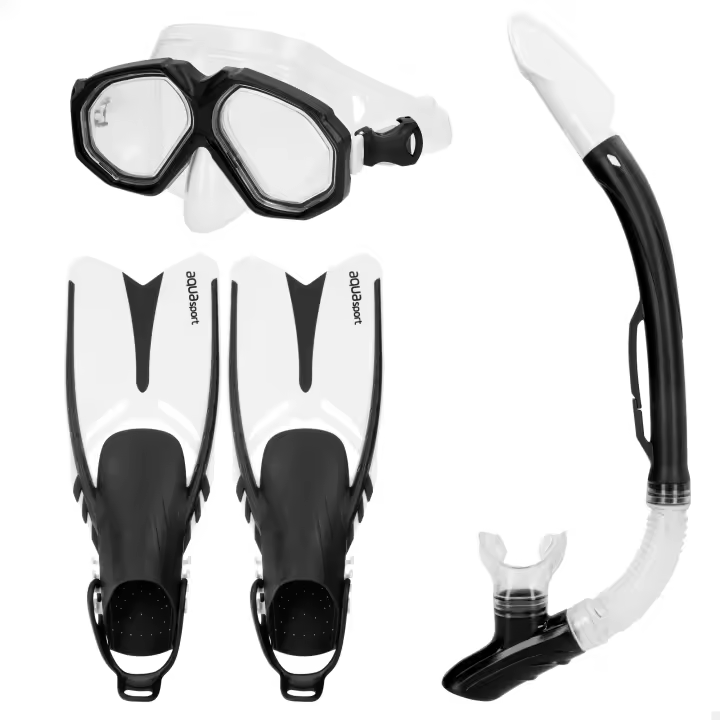 Aqua Sport Set gafas de buceo adulto c/tubo y aletas T.38-42 - 1