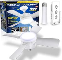 Ventilador de techo con luz, 3 velocidades, 4 aspas silenciosas, luz LED regulable, mini ventilador de techo moderno blanco para dormitorio, sala de estar y cocina. - details 6