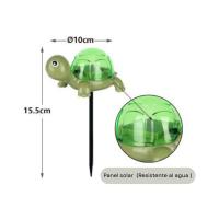 Lámpara solar decorativa para jardín 15.5x10cm diseño en forma de tortuga, mariquita o búho. Luz LED automática al anochecer. Estilo adorable ideal para exteriores, patio, balcón o camino - details 2