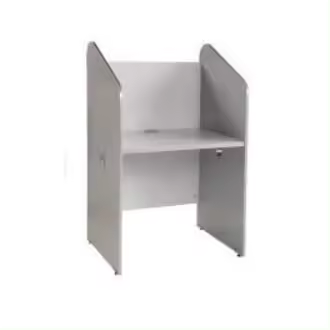 Módulo Callcenter Individual Rocada 84x132x65cm Estructura de Aluminio Tablero Gris - 1