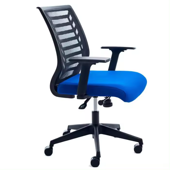 Rocada  Silla de Oficina Tapizada con Espuma Inyectada, Muy CÃ³moda  Silla de Escritorio ErgonÃ³mica y Regulable, Azul - 1