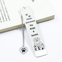 Marcador De Libro Para Perros Y Gatos De Acero Inoxidable Geométrico Sencillo Y Adecuado Para El Aprendizaje La Oficina Y La Lectura - details 5