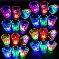 6/12/24Pcs Vidrio LED Para Bebida Copas De Luz Brillante Para Fiesta Glow in the Dark Copas De Dibujo Animado Para Eventos Grandes Y Noches De Fiesta - details 0