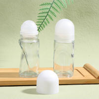 Botella De Roll on De Vidrio Transparente 50ml Extra Grande Para Perfume Aceite Essencial Gel Antitranspirante De Prueba - details 5