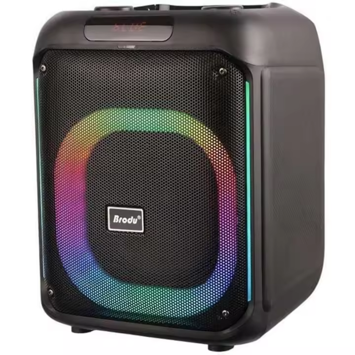 Altavoz Inalámbrico BrodU BTS-2106 con Micrófono y Luces RGB – Sonido Potente de 30W para Fiestas y Karaoke - 1