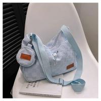 Nueva Bolso De Hombro Para Mujer Estilo Harajuku Diseñador Moda Tamaño Grande Capacidad Grande Estampado Solido Y Cuadros Bolso Transversal Para Estudiantes - details 19