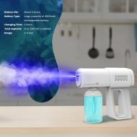 Máquina de nebulización desinfectante profesional, atomizador electrostático ULV y pistola de vapor Nano de mano inalámbrica-PISTOLA DE PULVERIZACIÓN recargable con luz azul - details 3