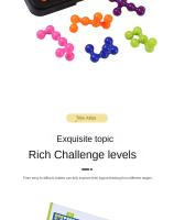 Juego De Puzzle 3D Clásico Pirámide Plateada Con 120 Desafíos Juguete Montessori Para Desarrollar La Lógica Y El Pensamiento Para Niños Y Niñas De 3 a 14 Años - details 6