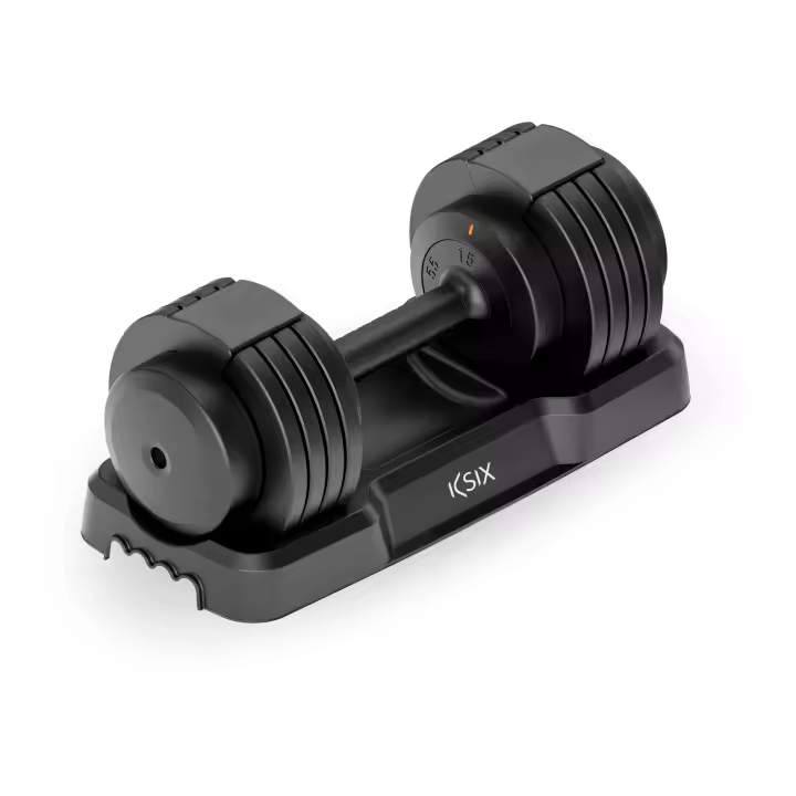 Mancuerna ajustable 25 kg KSIX, Acero Q235, 8 discos incluidos, Agarre ergonómico, Diseño compacto - 1