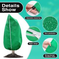 Bolsa De Protección Invernal Para Plantas Con Cremallera Y Cordón Cerrado Transpirable Anti-Frío Para Jardín - details 1