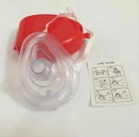 Máscara De Resucitación CPR Con Válvula Unidireccional Para Primeros Auxilios Kit De Supervivencia Al Aire Libre Escudo Facial Rojo Transparente Tamaño 12x10x2.6cm - details 9