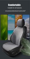 Cojín De Asiento De Coche De Lino Cómodo Y Duradero Para Todas Las Estaciones Cubierta Individual Universal Para La Mayoría De Los Coches - details 5