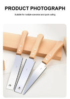 Sierra De Mano Estilo Japonés Con Mango De Madera Antideslizante Sierra De Aplanado Flexible Para Trabajos De Carpintería Y Corte De Madera Herramienta De Corte - details 1