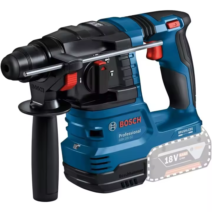 Bosch Professional 18V System martillo perforador a batería GBH 18V-22 (con SDS plus, indicado para perforar orificios entre 6 mm y 10 mm, KickBack Control y Vibration Control) - 1
