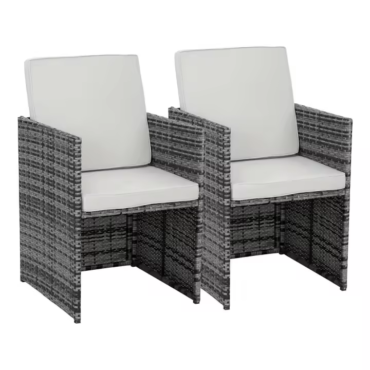 Lote de 2 sillones Chicago-"Florida"-Gris - 1
