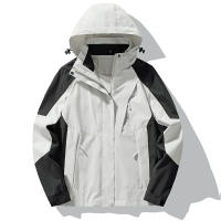 Chaqueta De Moda Trenzada De Poliéster Para Hombres Impermeable Y a Prueba De Viento Para Actividades Al Aire Libre Y Deportes En Primavera Y Otoño Con Capucha Desmontable - details 14