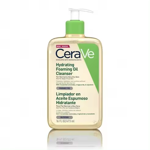 CERAVE LIMPIADOR ACEITE ESPUMOSO HIDRATANTE  1 ENVASE 473 ML - 1