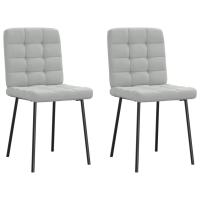 vidaXL Sillas de comedor 2 unidades terciopelo rojo tinto en color Rojo vino tinto/Amarillo/Gris claro y más | cómodas modernas ergonómicas para comedor cocina salón hogar - details 2
