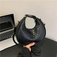 Bolso De Hombro PU Cuero Moda Color Sólido Con Red Trendy Bolso Cruzado Pequeño Para Damas Lujo Diseñador Bolsos De Mano - details 29