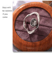 Anillos abiertos grandes de acero inoxidable para mujer, Material de cobre con diamantes de imitación, anillos redondos para dedo, joyería resistente al agua, colgante de plata dorada, anillo giratorio geométrico para dedo, anillo Simple para mujer - details 9
