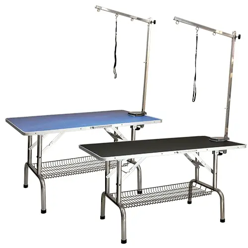 Ibañez Mesa para Peluquería Canina Ibáñez Especial Razas Grandes Plegable Color Azul - 1