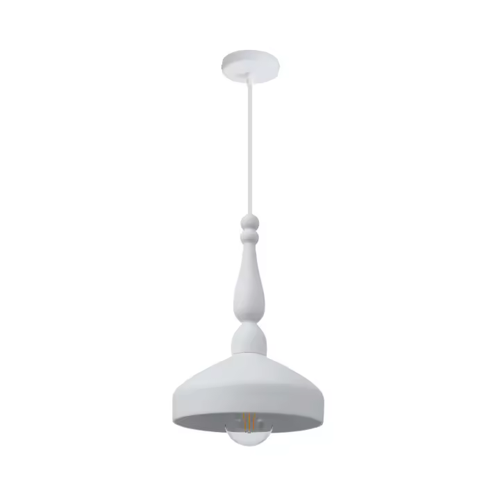 Ledkia Lámpara Colgante Cerámica Almanzor Blanco - 1