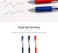12pcs/Box Bolígrafos De Tinta Gel Comix Negros Con Punta De Bala Retráctiles 0.5mm Suministros Escolares Y De Oficina Escribiendo Suave - details 5