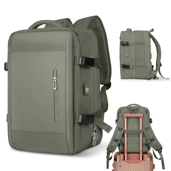 Mochila De Negocios Para Hombre Likros Mochila De Viaje Impermeable Expansible Gran Capacidad Con Portátil Para Fin De Semana - 1