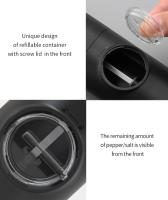 Set De Molinillos De Pimienta Y Sal Electrónicos Automáticos Recargables Con USB LED Ajustable Mini Molinillo De Especias - details 8