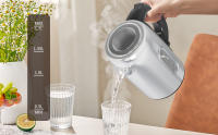Hervidor Eléctrico 1.7L 2200W, Hervidor Acero Inoxidable de Agua con Ebullición Rápida, Calienta Agua Eléctrico Sin BPA, Apagado Automático Y Protección Contra Ebullición En Seco, Tetera Para Té De Agua Caliente, Cable 65cm - details 2
