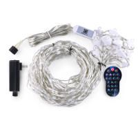 Luces De Navidad Fairy Colorida LED Cadena Bluetooth RGBIC Adresable Para Cortina Guirnalda Decoración De Pared Fiesta Boda - details 1