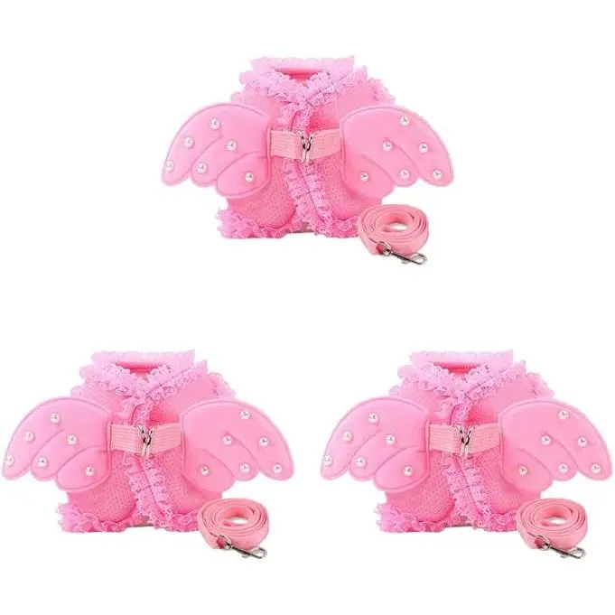Verde - Arnés para Perro Sin Tirar, Estilo Cockatiel Draw, Tamaño Faux Furry, Pecho Rosa - 1