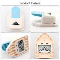 Pulverizador De Esquinas En Ángulo Con Patrón Floral Triangular Suministros De Scrapbooking Forma De Flor Pulidor - details 2