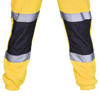 Pantalones De Seguridad Para Hombre Uniforme De Trabajo Con Rayas Reflectantes Pantalones Deportivos Sueltos Y Patchwork Tejidos De Algodón Y Lino Tipo De Tela: TWILL Secado Rápido - details 12