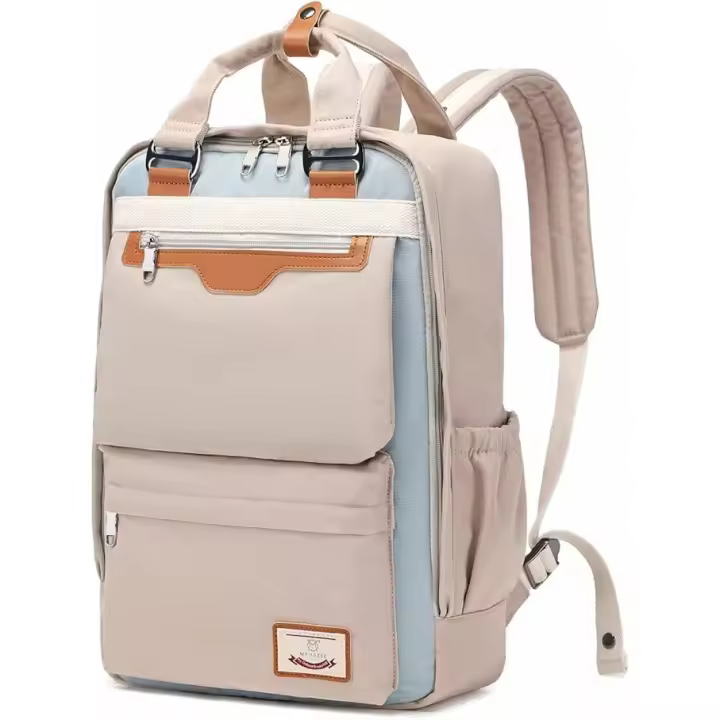 Mochila Mujer Hombre, Mochilas Escolares Juveniles Casual Bolsos Mochila Portatil 15,6 pulgadas with Bolso Antirobo para Viaje Trabajo Instituto - 1