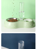 Tazón Automático Para Gatos Con Dispensador De Agua Y Alimento Elevado Para Perros Y Gatos Tazón Doble Para Mascotas Material Plástico - details 11
