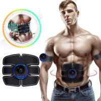 Estimulador Muscular Eléctrico Masajeador De Fitness Para Cuerpo Shaping Abdominal Braza Pierna Espalda Dispositivo De Masaje - details 0