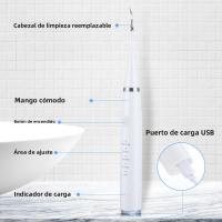 Limpia Dental Ultrasonica 6 En 1 Escáner De Dientes Eliminador De Calcafores Electro Cepillo De Dientes Limpiador De Placa Para Los Dientes - details 8