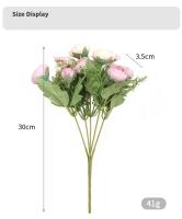 Vasos De Rosas Multicolor Para Decoración Del Hogar Flores Artificiales De Girasol Falsas En Plástico Para Boda Accesorios De Casa Baratas - details 2