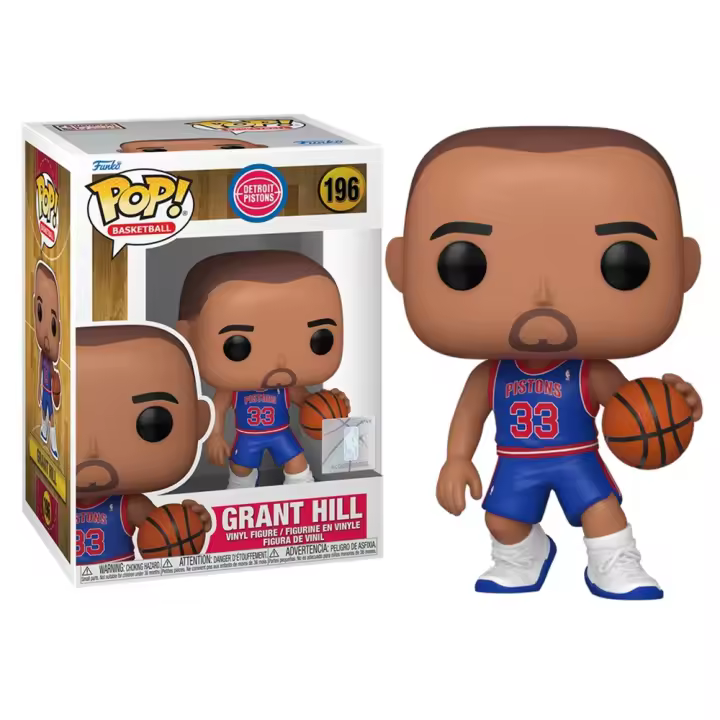 FUNKO POP! NBA: DETROIT PISTONS – GRAN HILL (ROOKIE), 79681, Nº196, TIENDA CON LICENCIA OFICIAL - 1