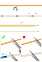 Tira De LED COB DC12V 5mm Alta Densidad Fácilmente Flexible Con Adhesivo 320LEDs/M Luz De Bandeja Ultra Delgada Para El Hogar - details 6