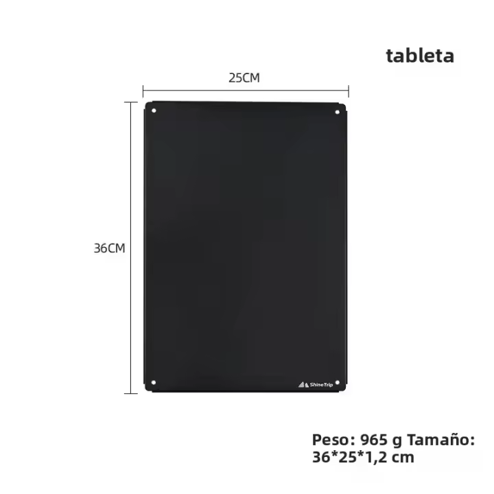 ShineTrip IGT Mesa De Camping Expansible De Acero De Carbono Placa De Combinación Libre Para Barbacoa Y Barra Mesa Portátil Plegable Material De Aluminio - 1