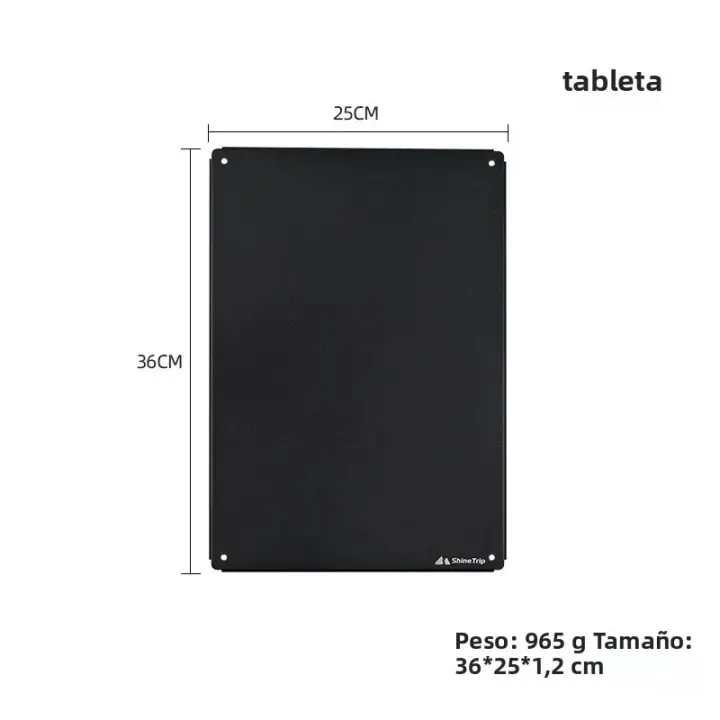 ShineTrip IGT Mesa De Camping Expansible De Acero De Carbono Placa De Combinación Libre Para Barbacoa Y Barra Mesa Portátil Plegable Material De Aluminio - 1