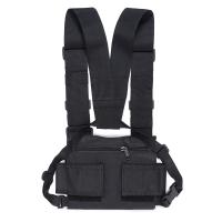 Rig De Pecho Exterior Bolsa De Almacenamiento Para Radio De Dos Maneras Accesorios De Caza Funda De Cinturón EDC Porta Walkie Talkie Bolsa De Mochila De Nylon - details 4