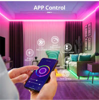 Tira De Luz LED Neón Inteligente Tuya Compatible Con Alexa Y Google Home Control Remoto WiFi Bluetooth Impermeable 12V Para Sala De Estar - details 3