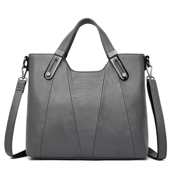 MOV-Bolsos de mujer de mediana edad, nuevo estilo, atmosféricos y versátiles, de moda, de cuero suave, de gran capacidad, bolsos de un solo hombro y bandolera. - 1