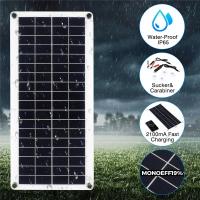 Panel Solar Plegable De 40W Para Exteriores Con USB 5V Adecuado Para Camping Y Senderismo En RV Suministro De Energía - details 1