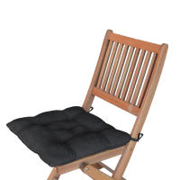 EasySpeed Cojin Para Silla, Pack 2x 4x 6x 8x Unidades, Almohada para Asiento 45 x 45 CM, Forma Cuadrada, Relleno de Fibra, Varios Estampados y Colores, Relleno de Fibra, Con Cinta para Anudar, Casa Jardin - details 4