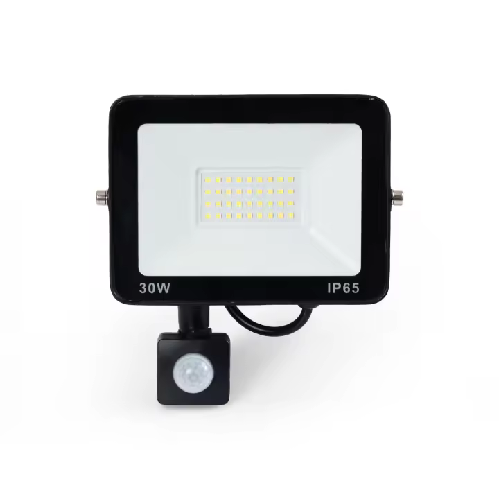 Barcelona LED Proyector LED exterior con sensor de movimiento PIR - 30W - IP65 - 6000K - 1