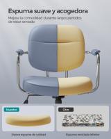 Silla Ergonómica de Escritorio con Reposabrazos Individuales - Silla Giratoria de Oficina con Inclinación y Altura Ajustable, Ideal para Dormitorio u Oficina - details 4